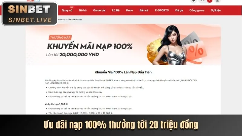 Thưởng Nạp Lần Đầu Man88
